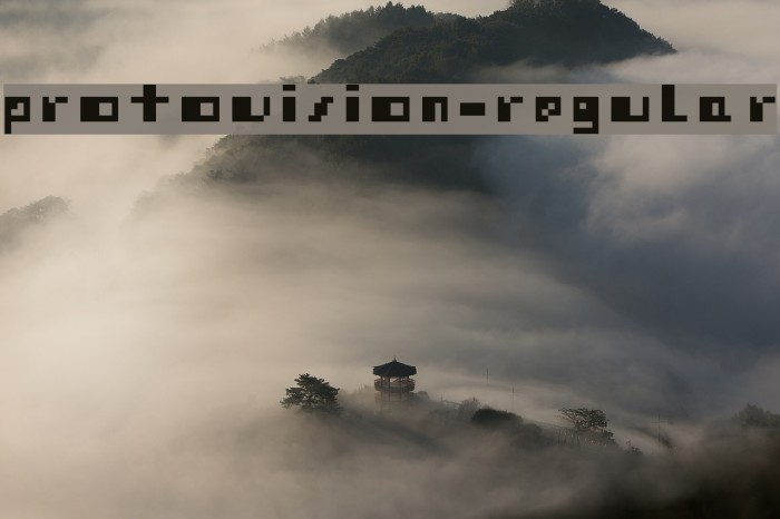 Protovision-Regular Font examples