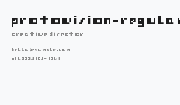 Protovision-Regular Business Card