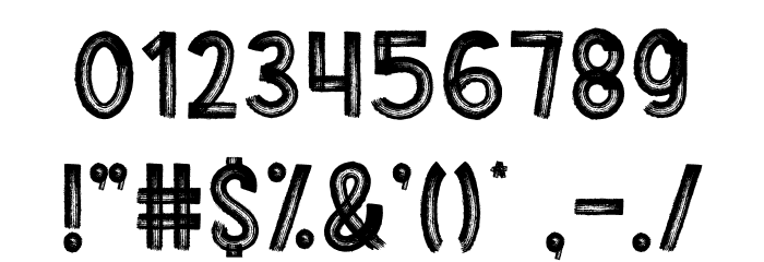 Proud-Regular Font OTHER CHARS