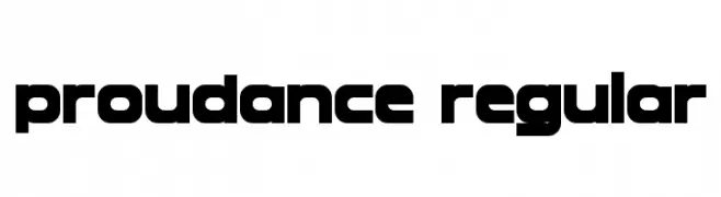 Proudance Regular  baixar fontes gratis