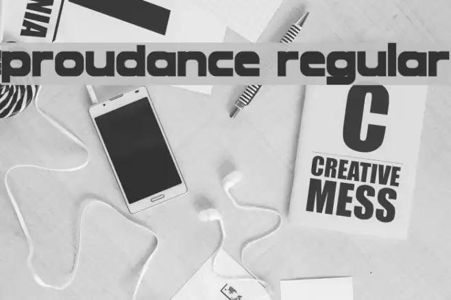 Proudance Regular Font examples