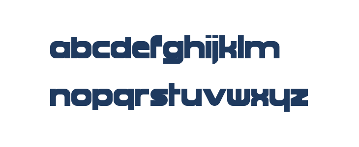 Proudance Regular Lowercase