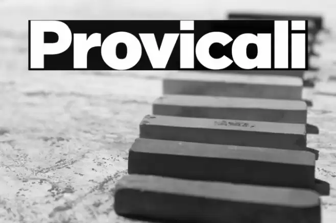 Provicali Font examples