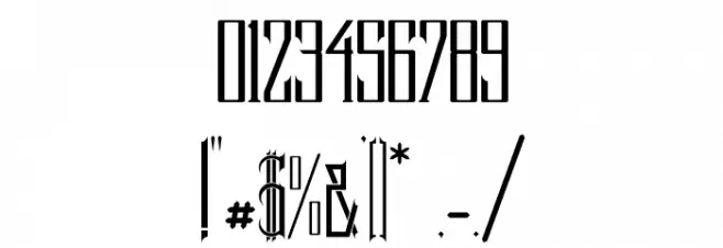 ProvidenceRI Font OTHER CHARS