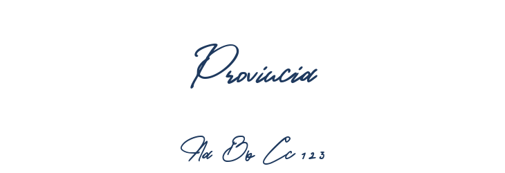Provincia Font Preview