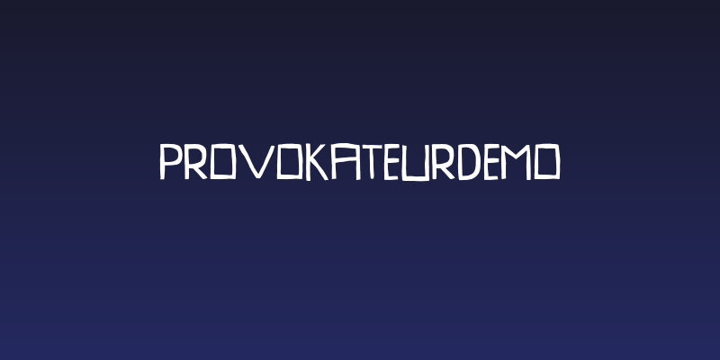 ProvokateurDEMO Social Header