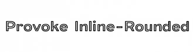 Provoke Inline-Rounded  les polices de caractères gratuit tlcharger