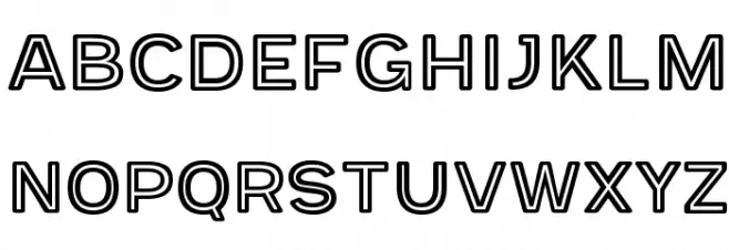 Provoke Inline-Rounded Шрифта ВЕРХНИЙ