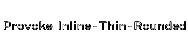 Provoke Inline-Thin-Rounded  免费字体下载