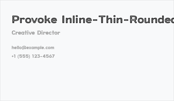 Provoke Inline-Thin-Rounded Business Card
