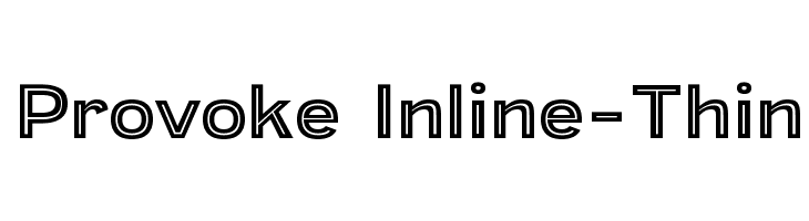 Provoke Inline-Thin  Free Fonts Download