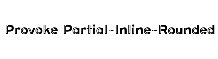 Provoke Partial-Inline-Rounded  baixar fontes gratis