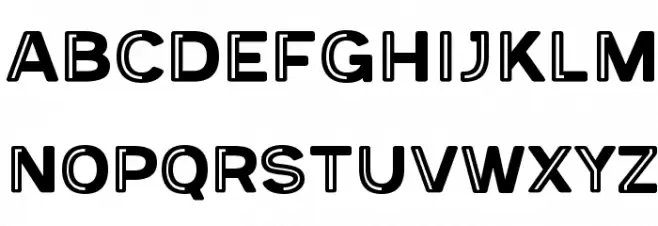 Provoke Partial-Inline-Rounded Шрифта ВЕРХНИЙ