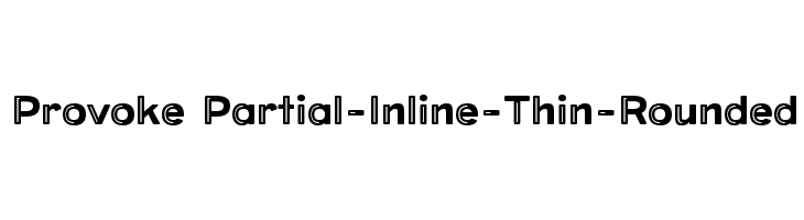 Provoke Partial-Inline-Thin-Rounded  免费字体下载