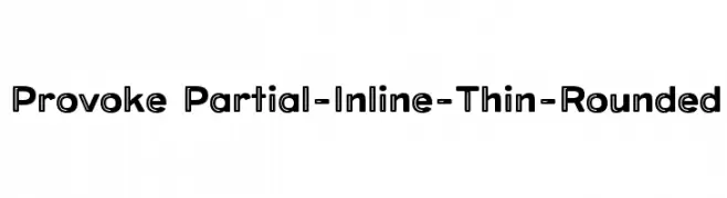 Provoke Partial-Inline-Thin-Rounded  Fuentes Gratis Descargar