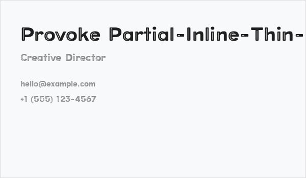 Provoke Partial-Inline-Thin-Rounded Business Card