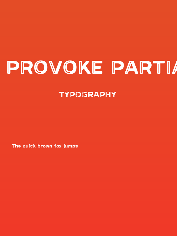 Provoke Partial-Inline-Thin-Rounded Poster