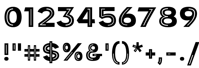 Provoke Partial-Inline-Thin Font OTHER CHARS