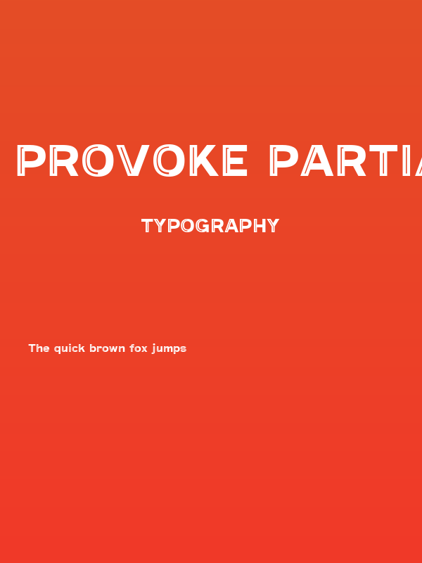 Provoke Partial-Inline-Thin Poster