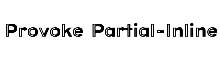 Provoke Partial-Inline  Fuentes Gratis Descargar