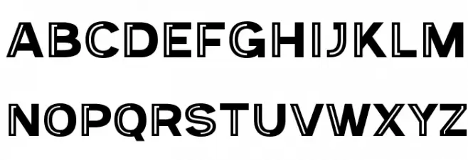 Provoke Partial-Inline Шрифта ВЕРХНИЙ