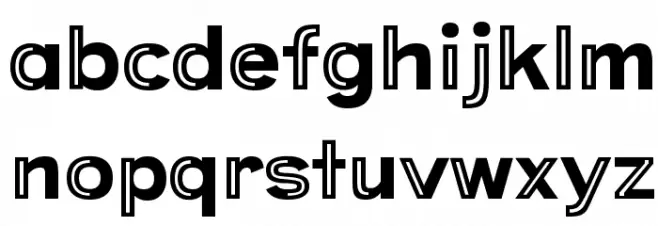 Provoke Partial-Inline फ़ॉन्ट लोअरकेस