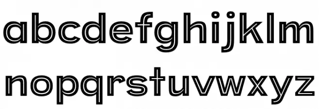 Provoke-Personal-Use-Only Inline-Thin フォント 小文字