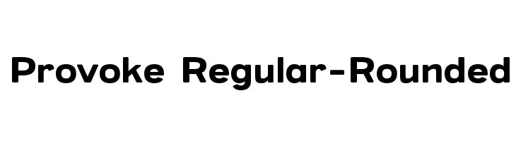 Provoke Regular-Rounded  Fuentes Gratis Descargar