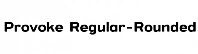 Provoke Regular-Rounded  Fuentes Gratis Descargar