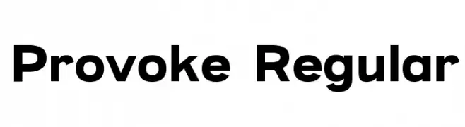 Provoke Regular  Fuentes Gratis Descargar