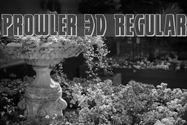 Prowler 3D Regular Font examples