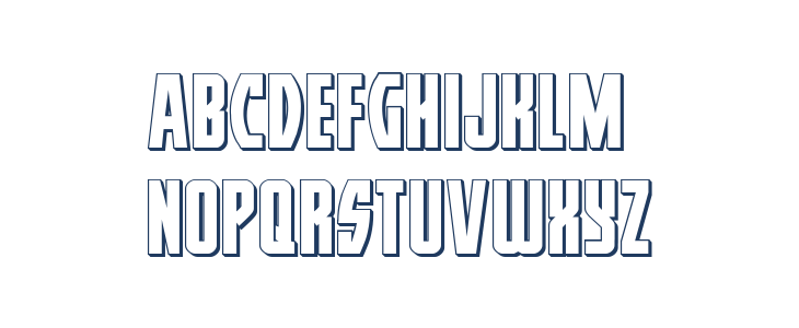 Prowler 3D Regular Lowercase