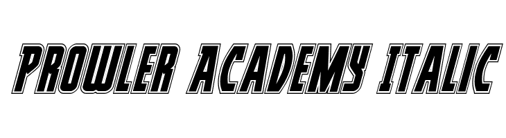 Prowler Academy Italic  免费字体下载