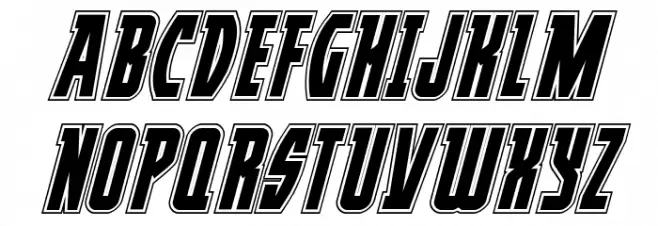 Prowler Academy Italic Schriftart Groß
