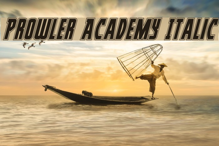 Prowler Academy Italic Example 2