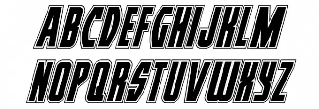 Prowler Academy Italic फ़ॉन्ट लोअरकेस
