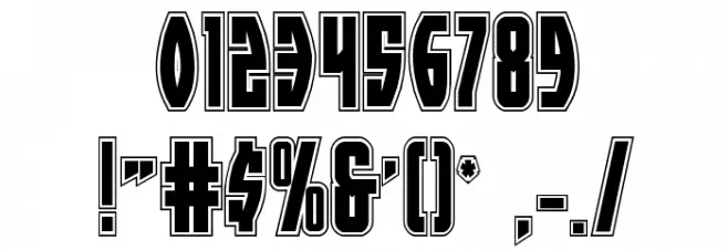 Prowler Academy Regular Font OTHER CHARS