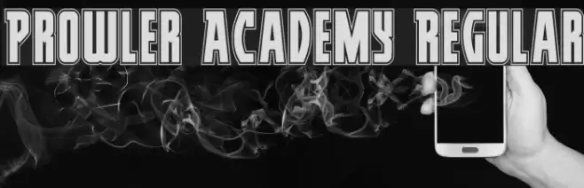 Prowler Academy Regular Font examples