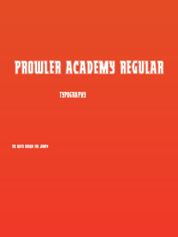 Prowler Academy Regular Poster