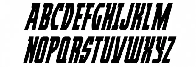 Prowler Condensed Italic Fonte MAIÚSCULAS