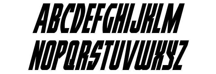 Prowler Condensed Italic Font LOWERCASE