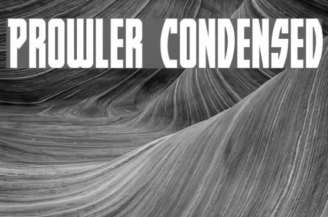 Prowler Condensed Font examples