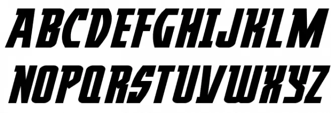 Prowler Expanded Italic フォント 大文字