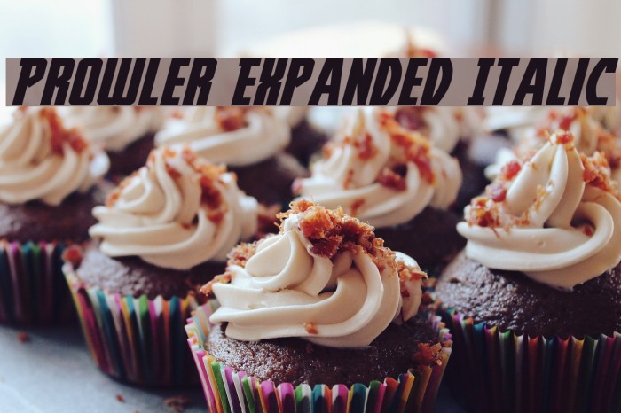 Prowler Expanded Italic Font examples