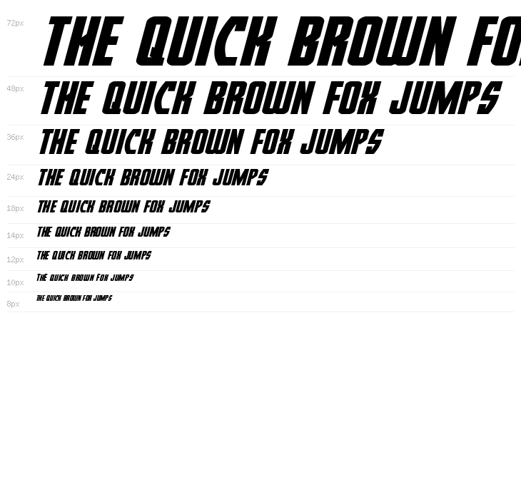 Prowler Expanded Italic Waterfall