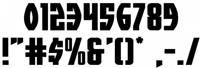 Prowler Expanded Font OTHER CHARS