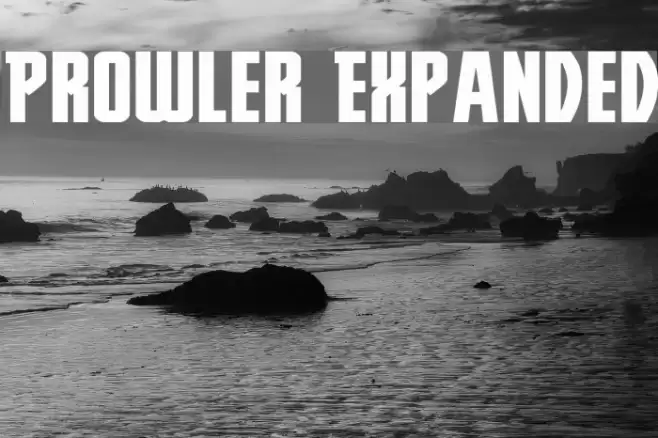 Prowler Expanded Font examples