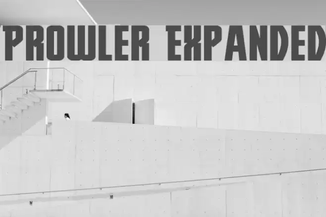 Prowler Expanded Font examples