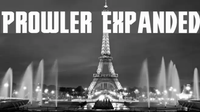 Prowler Expanded Font examples