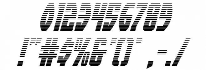 Prowler Gradient Italic Font OTHER CHARS